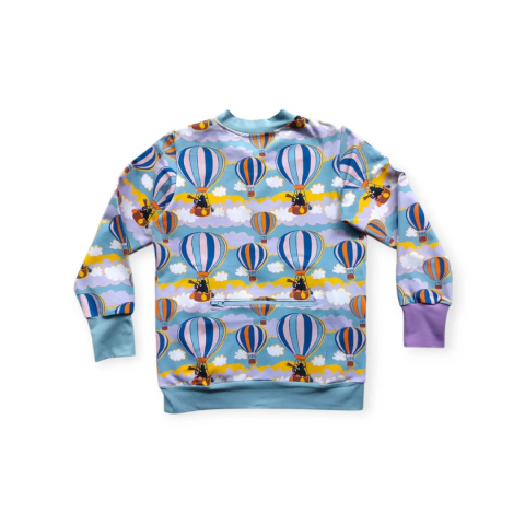 Bluza typu bomber na zamek, autorski wzór PODRÓŻ W CHMURACH Bluza typu bomber na zamek, autorski wzór PODRÓŻ W CHMURACH
