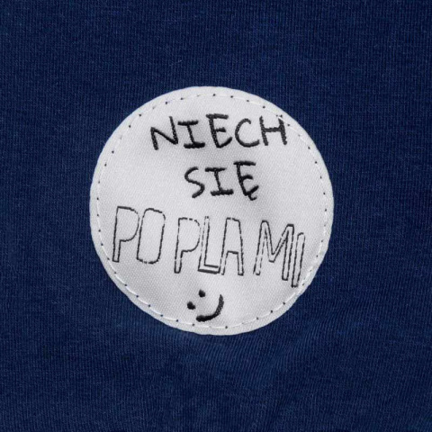 Ciepła bluza z przedłużanym tyłem w granatowym kolorze Ciepła bluza z przedłużanym tyłem w granatowym kolorze