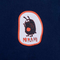 Grube granatowe spodnie dresowe POPLAMI